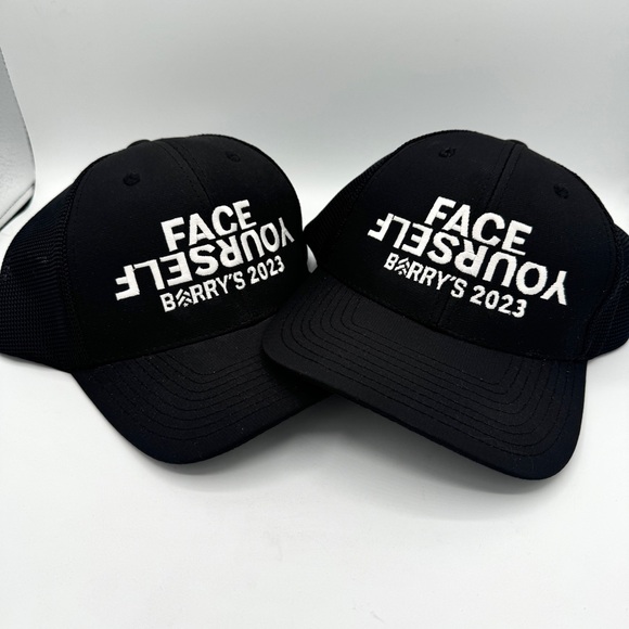 BUNDLE of 2 Barry’s Bootcamp Hats , Face Yourself Challenge 2023 Finisher Prize - Picture 5 of 13